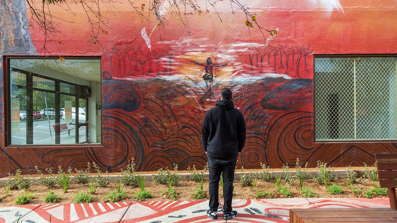 The story behind Aboriginal mural, Dancing with Creation