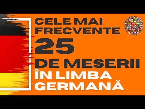 Cele mai frecvente 25 de MESERII in limba germană| Was sind Sie von Beruf? Ich bin... von Beruf.