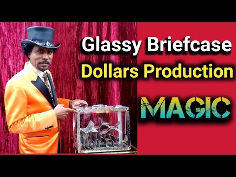 Glassy Briefcase Dollars Production Magic Trick | by Dr.Gugampoo Kuwait.