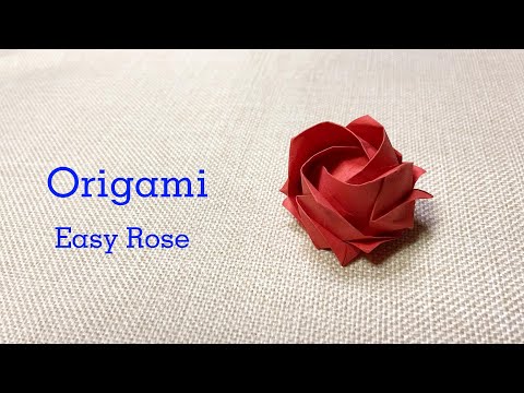Origami Rose/Easy Kawasaki Rose/It is easy to learn