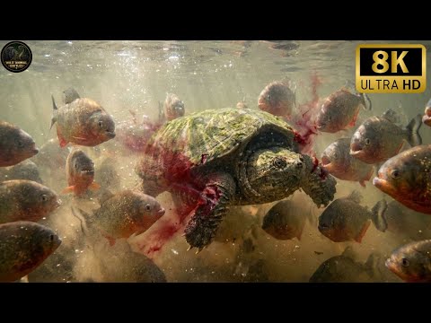 Piranha vs Giant Turtle — The Impossible Siege Underwater | Wildlife Documentary
