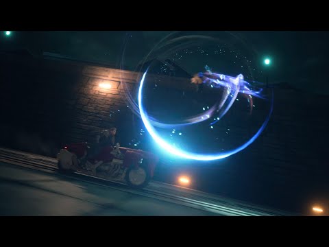 Final Fantasy 7 Remake: Cloud vs. Roche | Motorcycle Sword Duel | Epic Battle