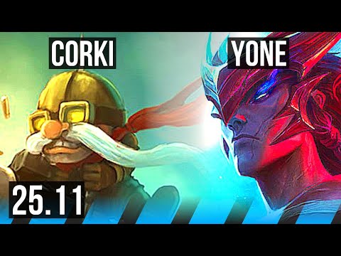 CORKI vs YONE (MID) | 6k comeback, 58k DMG | EUW Challenger | 25.11