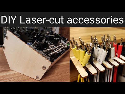 DIY eurorack modular synth Laser cut case & cable hunger | elecrow laser cut service