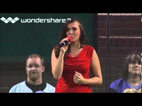 National Anthem Singer Holly Kirsten - Arizona Diamondbacks Vs. Baltimore Orioles 08/13/13