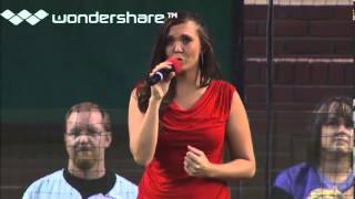 National Anthem Singer Holly Kirsten - Arizona Diamondbacks Vs. Baltimore Orioles 08/13/13
