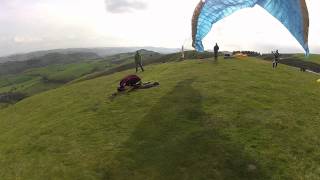 preview picture of video 'paraglider launch fail very funny'