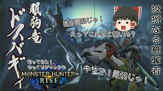 【MHR】帰って来たゆっくりジャックのモンハンライズ！！集会クエスト最弱ドスバギィと環境生物の使い方