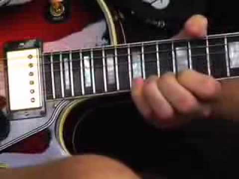 Electric blues lead guitar lesson licks Gary Moore style