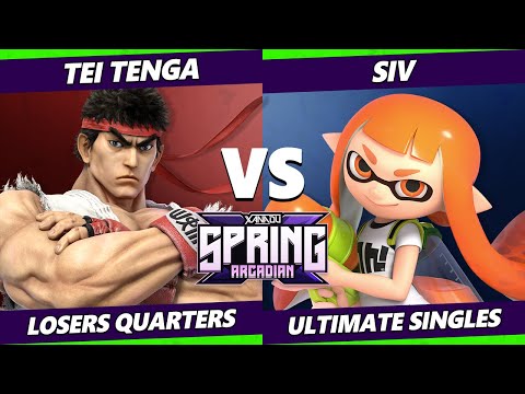 Spring Arcadian 2022 Losers Quarters - Tei Tenga (Ryu) Vs. siv (Inkling) Smash Ultimate - SSBU