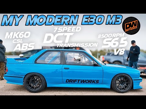 My modern E30 M3 BMW track car - S65 V8, 7 speed DCT transmission, CSL MK60 ABS etc