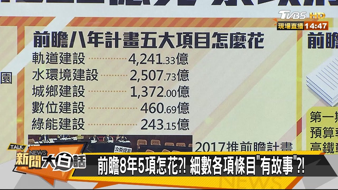 前瞻計劃+紓困 蔡總統任內特別預算恐破兆元?!