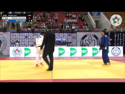 Tomofumi TAKAJO (JPN) Vs Duanbin MA (CHN) - Judo Grand Prix Ulaanbaatar 2014 [-66kg]