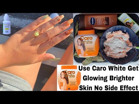 mix Caro White Cream & Vaseline intensive care body lotion to achieve a glowing brighter skin tone