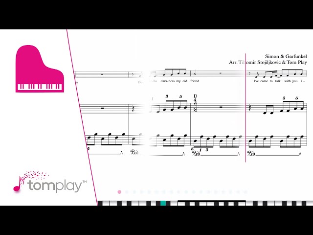 サウンド・オブ・ サイレンス (中級、ピアノ） (サイモン