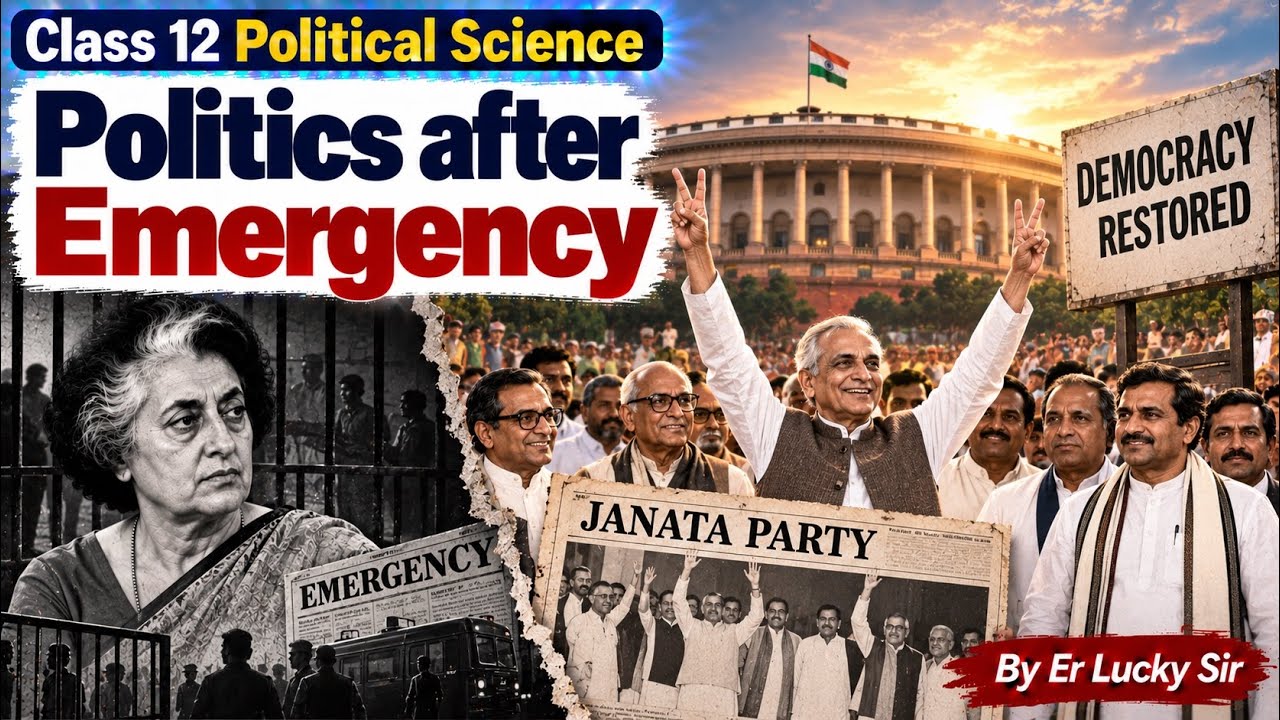 Politics after Emergency  | Crisis of Democratic Order   - Class 12 Political Science