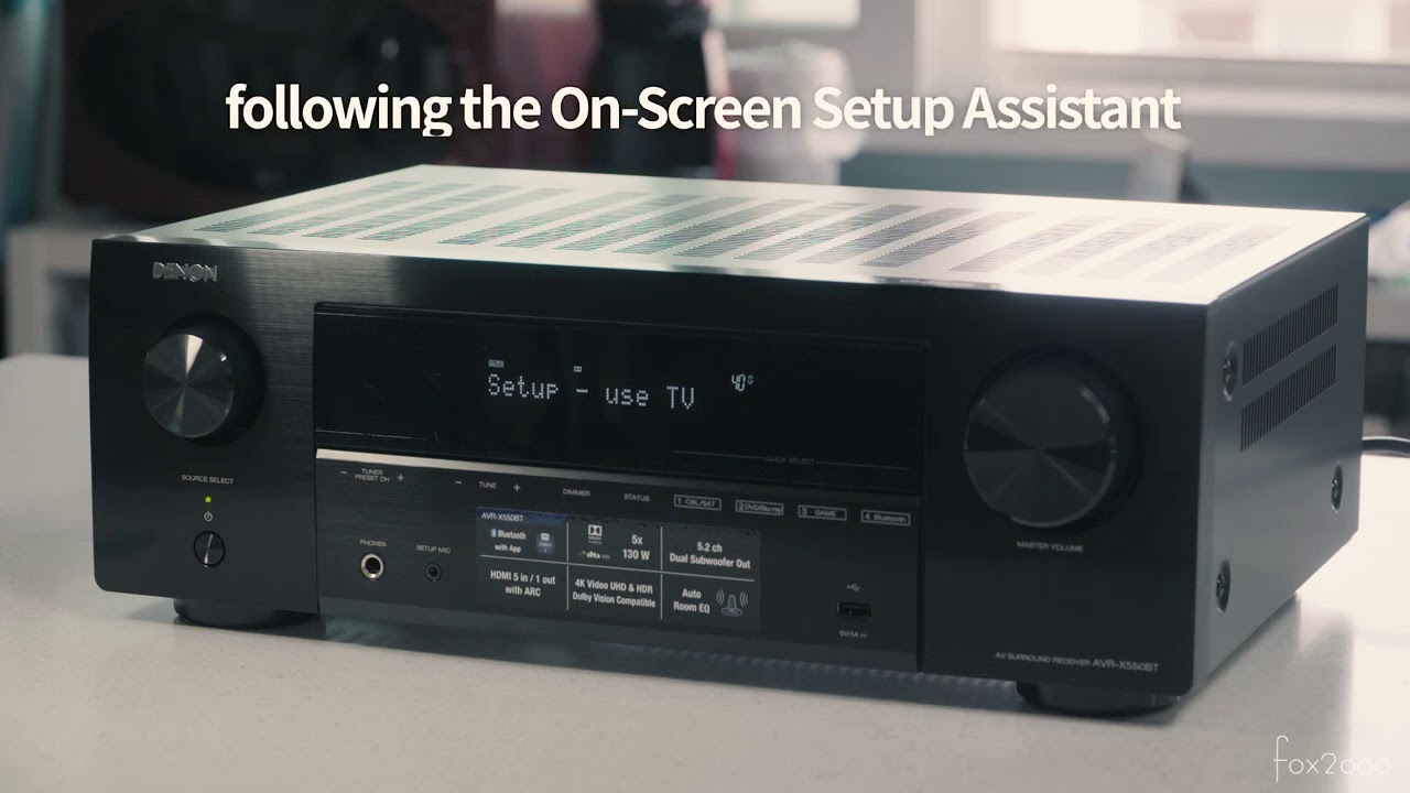 video Amply xem phim Denon AVR-X550BT chính hãng 0