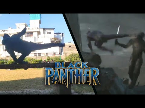 Black Panther Stunts In Real Life (Flips, Tricks)