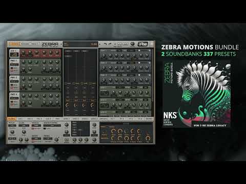Zebra Motions Bundle - +337 Immersive sounds for U-He Zebra Legacy and Zebra HZ - Preset Showcase 1