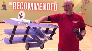 Recommended for Indoor Newbies ! Factory RC Crack Fokker Triplane