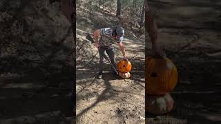 Efficient Pumpkin Disposal with Golf Physics