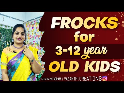 vasanthi Creations Frocks for 3-12yr old Kids wear #boutique #frocks #kids #dress#fashionstyle