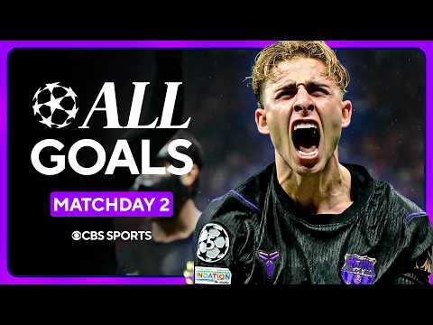 ALL GOALS in MD2 of the UEFA Champions League: October 13, 2026