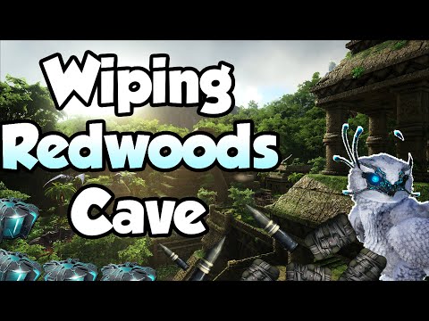 Online Raiding Redwoods Cave and Wiping Lost Island Crouch - INX 4 Man ARK PVP