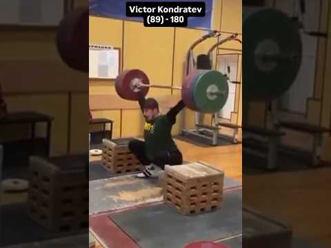 Victor Kondratev (89) 180 kg snatch