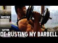 HOW I DE-RUSTED A BARBELL USING BAKING SODA