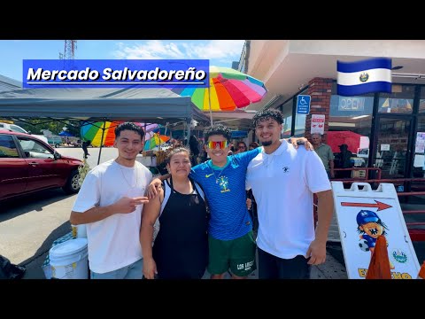 FUIMOS AL MERCADO SALVADOREÑO EN LOS ANGELES!🇸🇻   (así nos trataron)