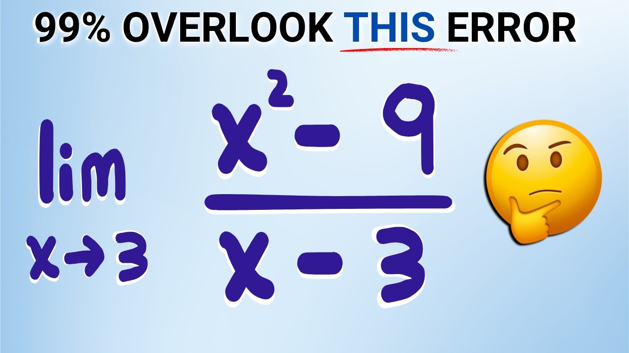 The #1 MISTAKE You're Making with Limits!