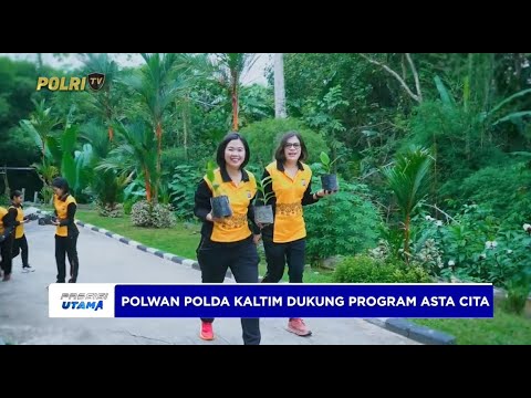 POLWAN POLDA KALTIM MENGINISIASI PENANAMAN SAYUR DAN TANAMAN OBAT