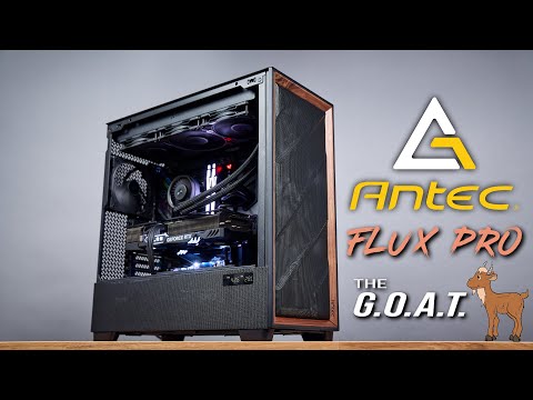 Antec Flux Pro, 6 x PWM Fans Included, High-Airflow Front Panel with Walnut Wood, iShift PSU 90° Mount, USB3.0 x 2, Type-C, 420mm Radiator Support, Temp. Display, Full-Tower E-ATX PC Case video review thumbnail