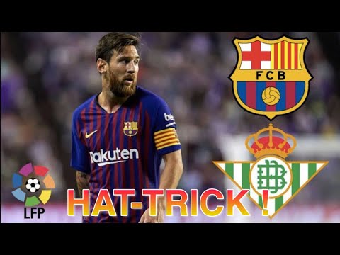 HAT-TRICK Messi ! Barcelona 4 x 1 Real Betis ! ALL Goals ! 17/03/2019 .