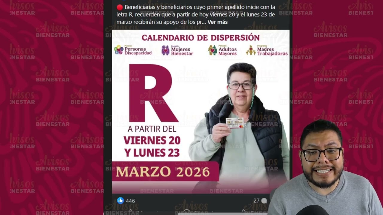 ¡A QUIEN LE TOCA EL PAGO! de pensiones y programas del bienestar el hoy 23 de marzo no se te pase