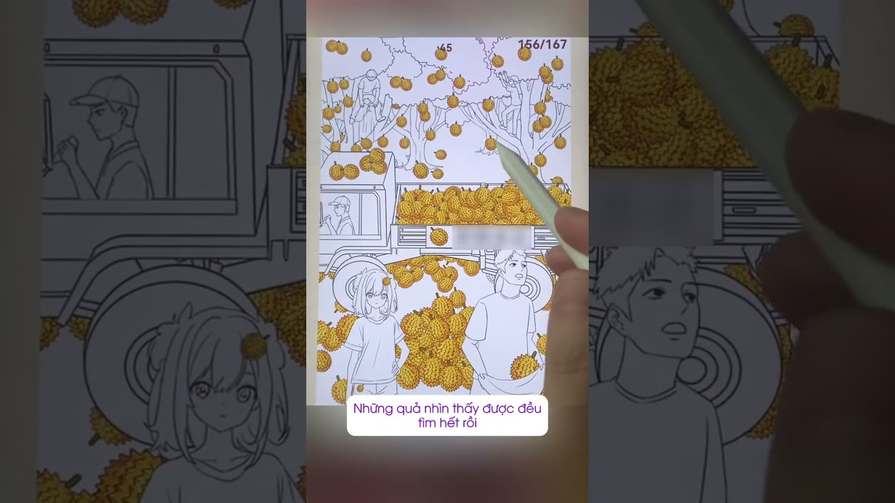 Tìm ra tất cả quả sầu riêng trong hình