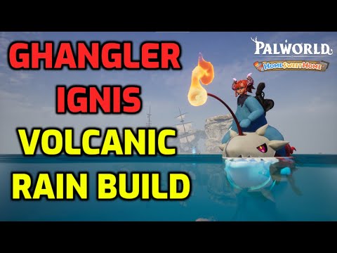 Palworld: Ghangler Ignis - Volcanic Rain Shotgun Build!