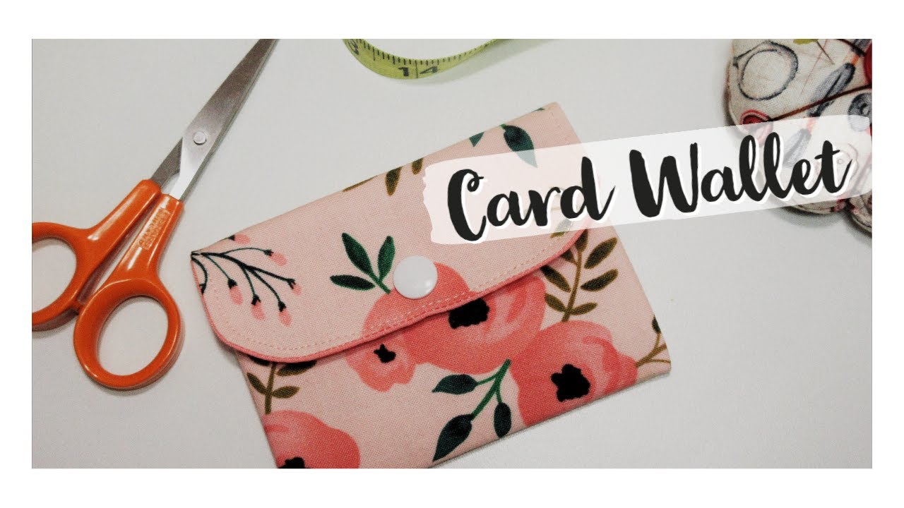 DIY Fabric Wallet | Full tutorial on my YouTube Channel: Sewing Time With Sarah
