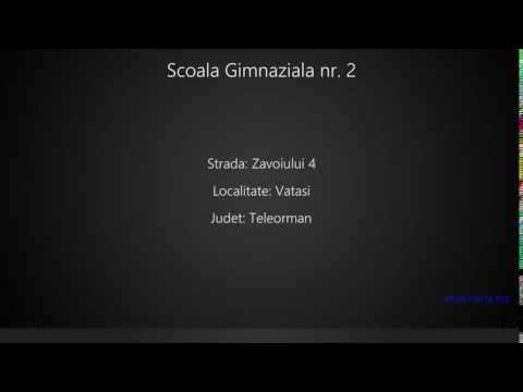 Scoala Gimnaziala nr. 2 Vatasi