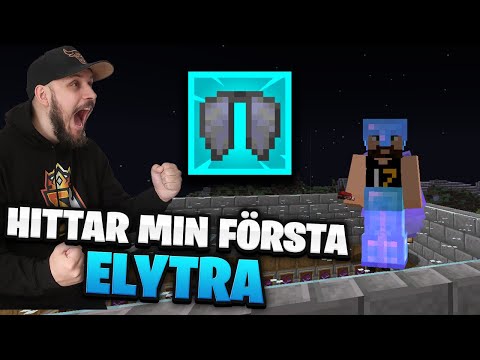 HITTAR MINA FÖRSTA ELYTRA I MINECRAFT - LETS PLAY AVSNITT 19