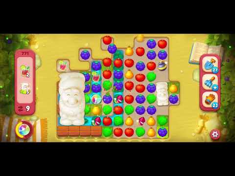 Gardenscapes - level 771 -hard level, no boosters!