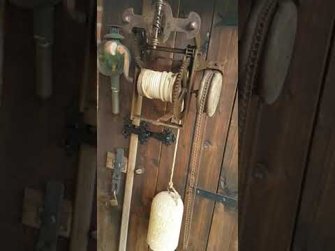 Old Fireplace Jack Rotisserie Weight driven.