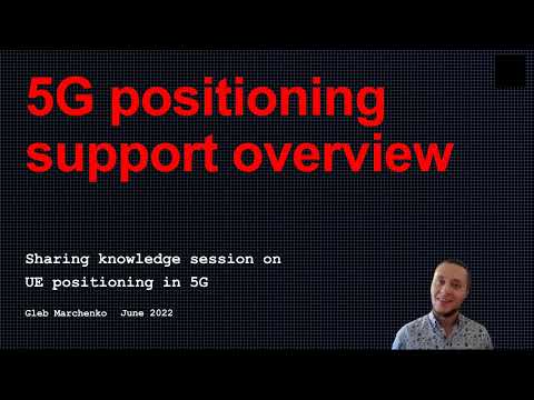 5G Course - 5G UE positioning and localization technics