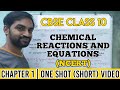 CBSE NCERT Class 10 Chapter 1 Chemical Reactions And Equations One Shot Video Tamil