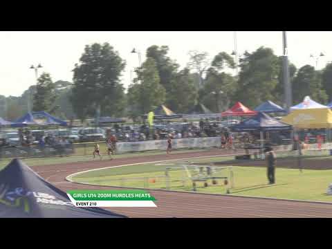 Girls U14 200m Hurdles Heat 1 - 2019 State Track and Field Championships // LAVicTV