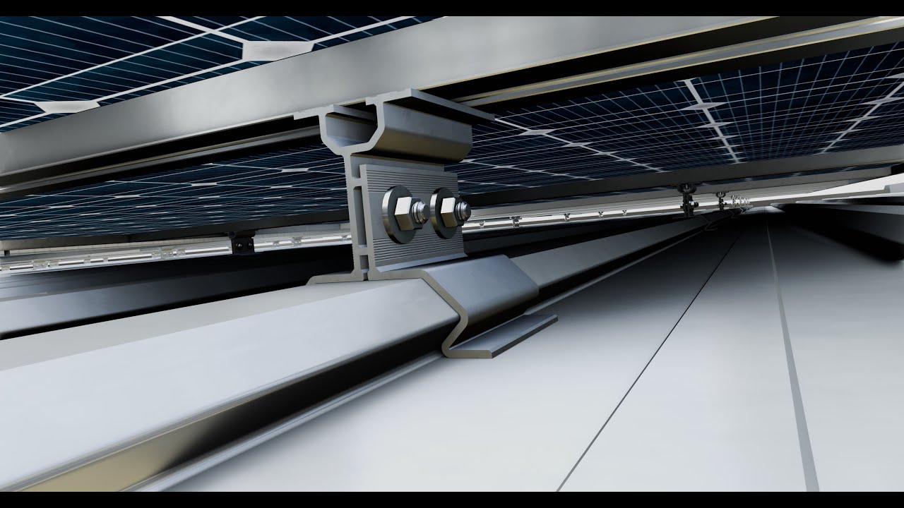 Rooftop Solar Systems Type-1 3D Model