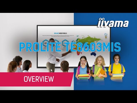 iiyama ProLite TE8603MIS-B1AG Signage Touch Display 217,4 cm (86 Zoll) video preview