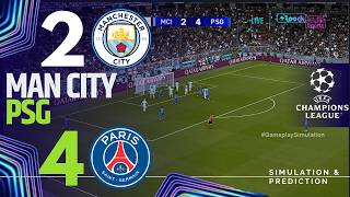 ⚽ Manchester City 2-4 PSG HIGHLIGHTS✅| UEFA Champions League 26/27 | Match Simulation/Recreation