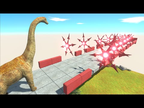 Passing units through dangerous gears - Animal Revolt Battle Simulator